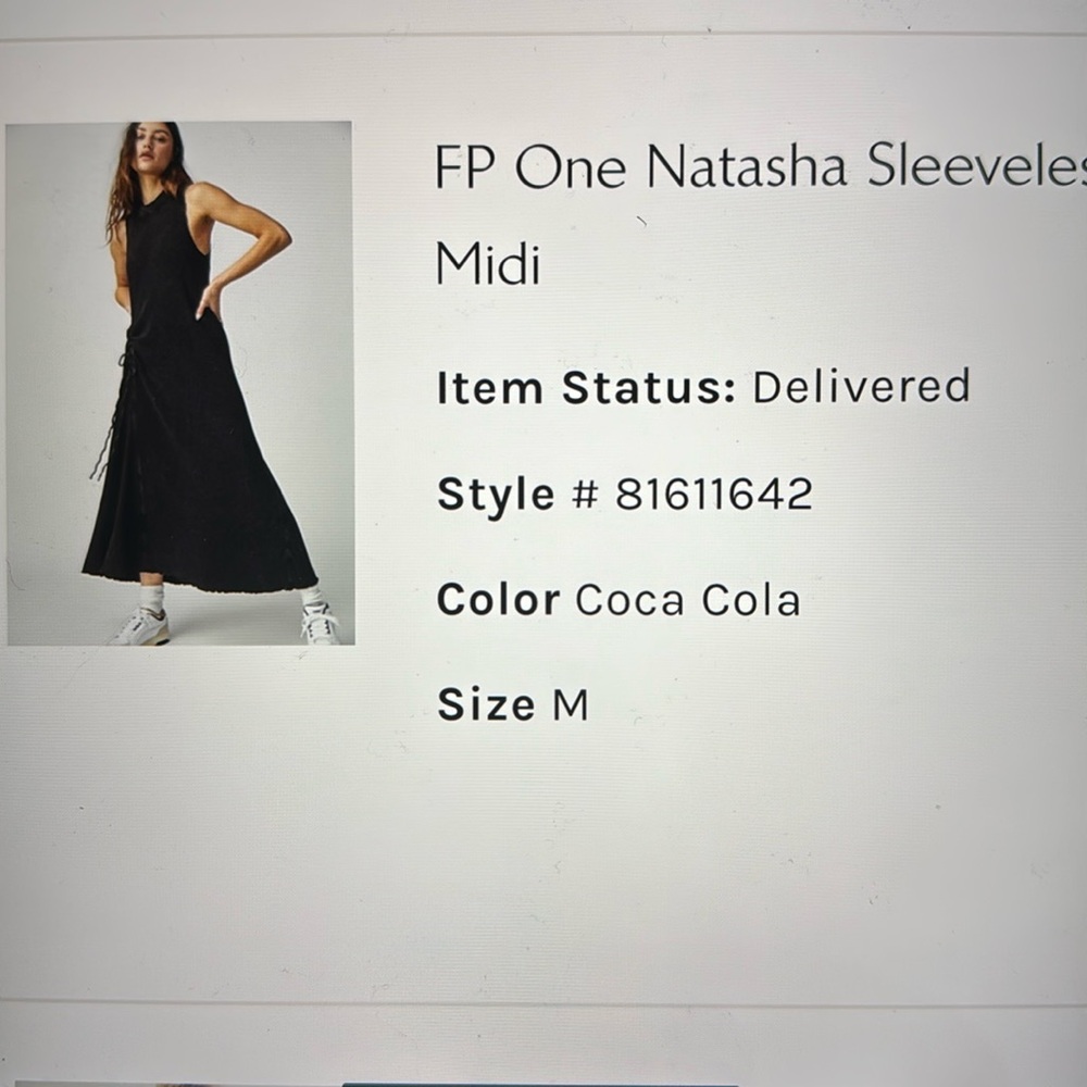 Free People  One Natasha Sleeveless midi dress